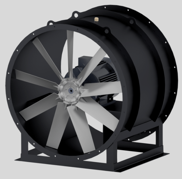 Приклад осьового вентилятора